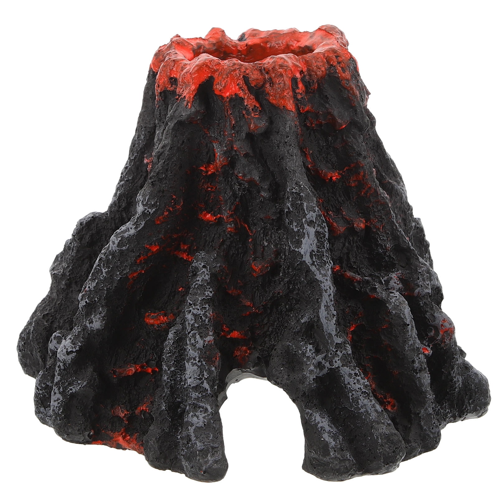 WEUVEB Fish Tank Landscape Decoration Resin Volcano Decor Multi-colored 1 PCS