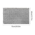 thumbnail image 3 of CuiLiyq Thickened Chenille Bath Mat, 30"x18" Absorbent Non Skid Rug, Soft Floor Pad for Bathroom, Entryway, Bedroom (Gray), 3 of 6