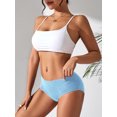 thumbnail image 4 of Mengpipi Women's Cotton Underwear Comfort Hipster Panties, 5 Pack, Sizes S to 2XL, 4 of 6