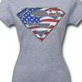 thumbnail image 3 of Superman - All - Juniors Teen Girls Cap Sleeve Shirt - Medium, 3 of 4