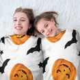 thumbnail image 5 of Halloween Pumpkin Bat Pattern Round Blanket,Comfortable Soft Flannel Throw Blanket,All Season,Warm Lightweight Blankets for Sofa Bed Couch Living Room Chair 47"x47", 5 of 5