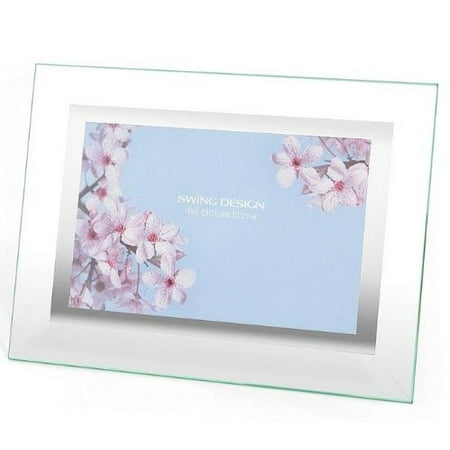 The Original Flare Glass Frame With Glass Border 4x6 By Swing Design Ship From Us