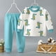 thumbnail image 4 of Conjunto de ropa interior cómoda con abertura en los hombros para niños, ropa de otoño, pantalones de otoño, ropa de casa para bebé, pijamas para niños y niñas de tamaño pequeño y mediano, 4 of 5