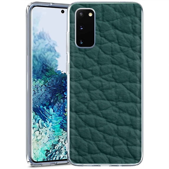 TalkingCase Slim Phone Case Compatible for Samsung Galaxy S20 FE 4G/5G,(Not S20),Green Cow Hide Print,Lightweight,Flexible,Soft, USA