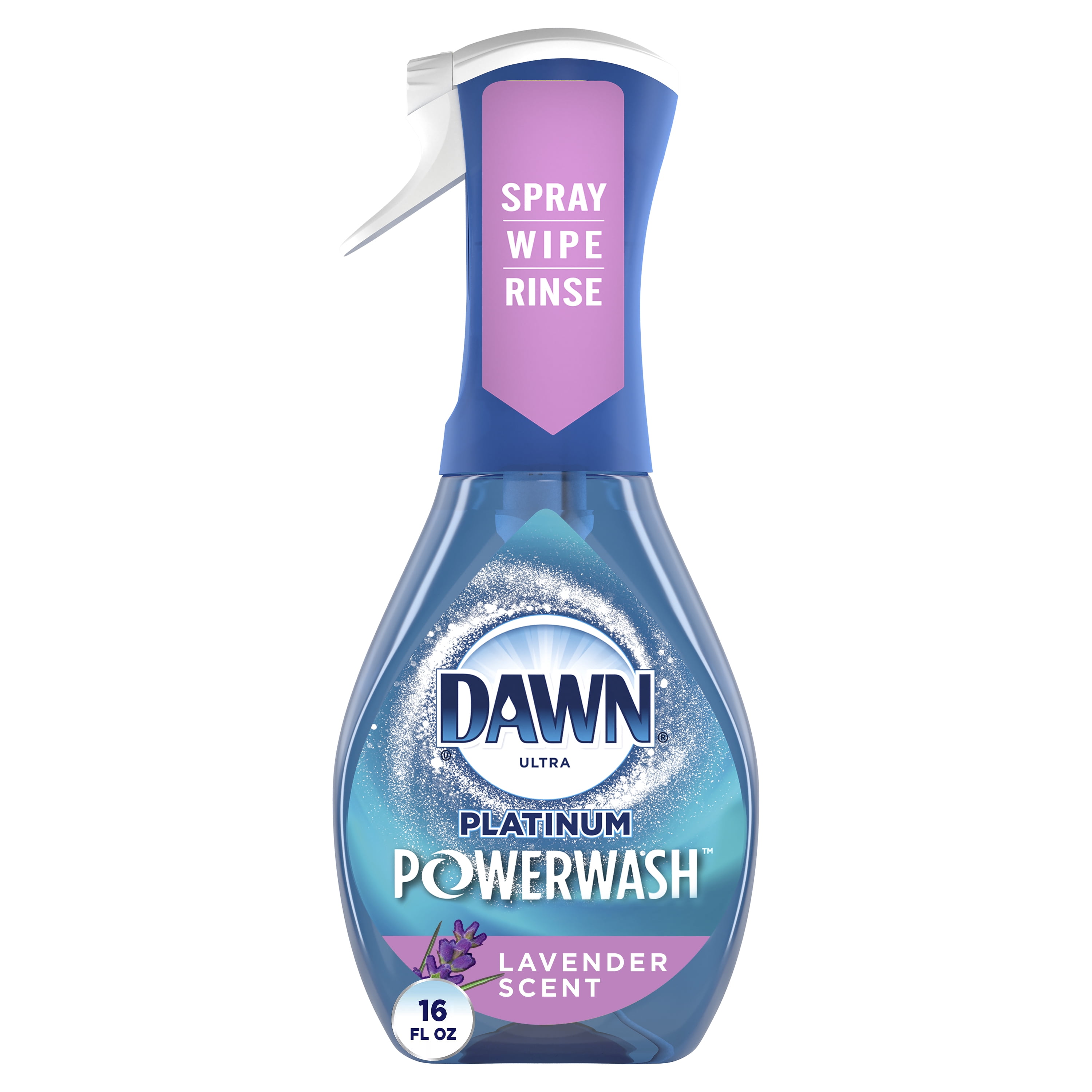 Dawn Platinum Powerwash Dish Spray, Dish Soap, Lavender Starter Kit, 16oz