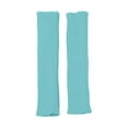 thumbnail image 4 of Women's Solid Color Knit Leg Warmers, Ribbed Stackable Sock Cuffs for Yoga Ballet and Workout, Cozy Boot Cuffs for Fall Winter, Fashion Dance Socks Sky Blue, 4 of 4