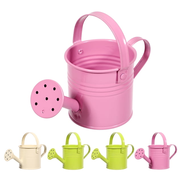 5pcs Riegue creativo de lata Simple Rosing Pot duradero Palatero de tetero portátil Portable para plantas domésticas de jardín (color aleatorio))