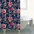 thumbnail image 4 of Pioneer Flower Floral Print Pattern Shower Curtain 72"x72" ,Bathroom Decorative Shower Curtains Set with 12 Hooks,Modern Waterproof Washable Shower Curtain, 4 of 6