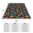 thumbnail image 3 of Balery Colorful Geometric Dog Manta de Felpa Suave y Acogedora – Cobija de Franela Aterciopelada para Cama, Lavable y Cálida para Sofá, Mascotas, Transpirable-80"x60", 3 of 7