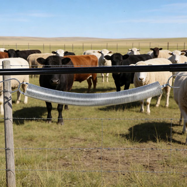 unbranded Accesorio Para Eléctrica Resorte De Tensión Silencioso Compatible Con Equipos De Ganadería
