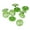Green/White, variant on Mibo 8pcs Nylon Resin Shank Button - Christmas Snowflakes Design - 36L(22mm) - Green/White