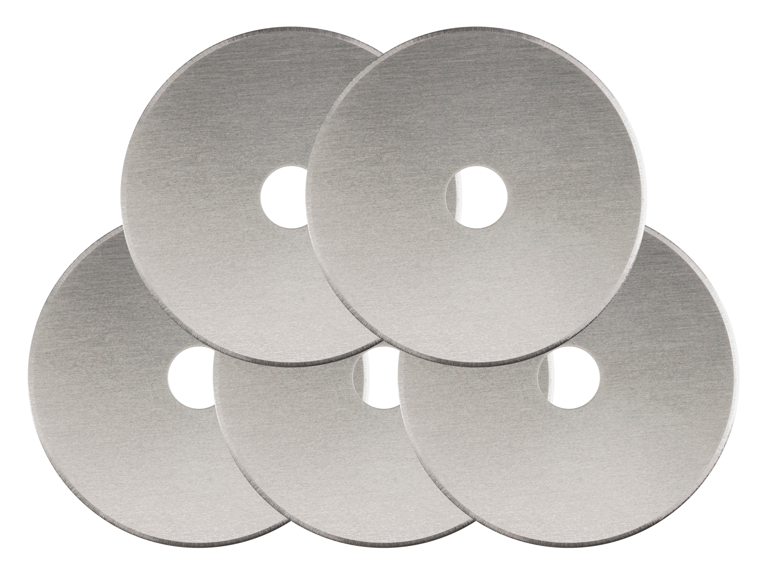 (2 pack) Fiskars Replacement 45mm Rotary Blade 5 Pack, Stainless Steel and Designed for Rotary Cutters
