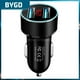 thumbnail image 1 of Fast Charge One Drag Two Car Charger Qc3.0 Dual Usb Cigarette Lighter Pd Digital Display Car Accessories Car Charger AdapterblueChina He Qiyong unisex, 1 of 1