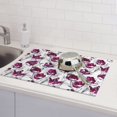 thumbnail image 6 of Fuzoiu Tulips Flowers Print Absorbent, Reversible Microfiber Dish Drying Mat for Kitchen, Dish Drying Pad for Dishes, Utensils, Pots and Pans, Extra Large 18 Inch x 24 Inch, 6 of 7