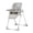 Gray, variant on Kinderkraft Yummy Adjustable Baby High Chair, Foldable Toddler Feeding Chair with Removable Tray, 6 Months to 3 Years, Pink