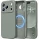 thumbnail image 1 of Funda de Silicona Premium, Forro de Microfibra, a Prueba de Golpes, para iPhone 17 Pro 6.3", Verde calke, 1 of 7