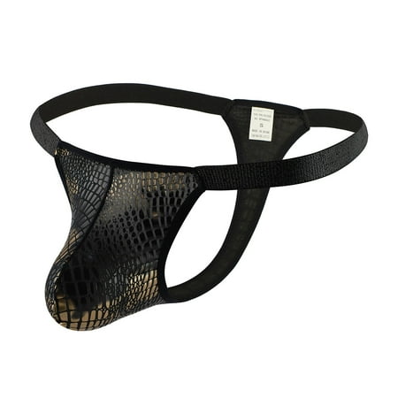 

AnuirheiH Men s Lingerie Glossy Sexy Breathable Thong Panties 4-6$ off 2nd