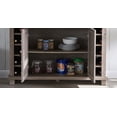 thumbnail image 4 of Gramercy Way Jill Zarin Bar Cabinet Server Sideboard with Glass Doors in Grey Wash, 4 of 8