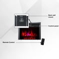 thumbnail image 3 of XBrand Insert Fireplace Heater w/Remote Control and LED Flame Effect, 32 Inch Long, Black, 3 of 10