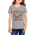 thumbnail image 2 of Sewkxo Back to School Shirts for Kids Crewneck Pencil Letter Print T-Shirt Funny | Graphic Short Sleeve Tee Tops,Light Gray 130, 2 of 4