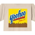 thumbnail image 2 of Yoo-hoo Square Logo Crew Neck Short Sleeve Natural Unisex T-shirt-XXL, 2 of 3