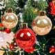 thumbnail image 5 of Adornos navideños de plástico irrompible de 91 cm | Paquete de 16 bolas colgantes perladas en rojo, azul y rosa | Decoración navideña para interiores y exteriores, ideal para el hogar y fiestas, 5 of 7