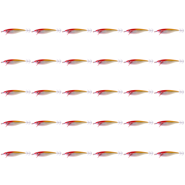 Señuelo Con Anzuelos Pulpo 10cm 10g Cebo Luminoso para (cabeza Cuerpo Dorado) Rojo