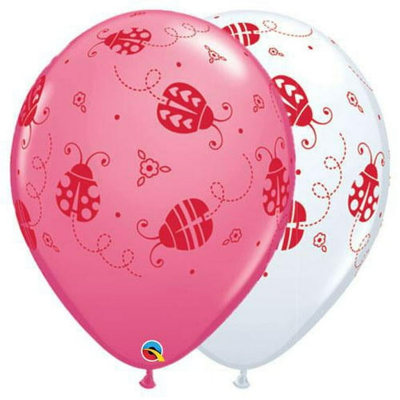 LOONBALLOON Birthday Bugs-Butterflies Balloons, 11″ LADYBUGS