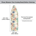 thumbnail image 5 of HELLHERO Floral Ironing Board Cover Dust Covers Stretchable Iron Board Protective Cover Easy to Install Standard Size Padding Decorative Covers for Most Iron Boards Home Decor, 5 of 5