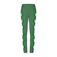 thumbnail image 5 of Irish Flag Shamrock Print High Waisted Trousers for Women Stretchy Leggings Tummy Control Compression Bottoms St. Patrick's Day Outfits, 5 of 6