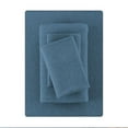 thumbnail image 1 of Mainstays Cotton Rich Extra Soft Jersey Bed Sheet Set, Double, Dark Blue, 4 Pieces, 1 of 6