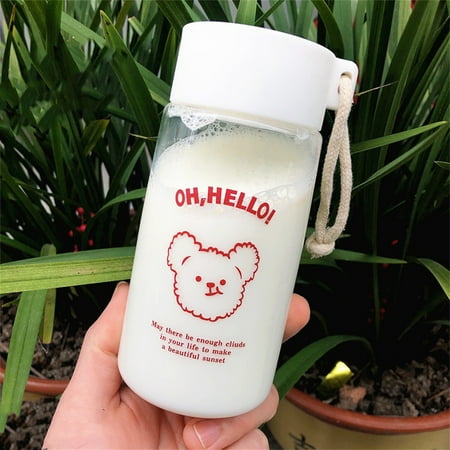 

Water Bottle Leak Proof Travel Mugs Cute Portable Fitness Water Jug