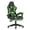 Green, variant on Bigzzia Gaming Chair with Footrest, Gamer Chair for Adults,Lumbar Pillow and Headrest Adjustable, Blue