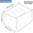 thumbnail image 4 of CAILDANL Mosquito Net for Single to King-Sized Beds – 2 Side Openings & 6 Hanging Loops – Decorative Rectangular Shape for Home & Travel – Bed Canopy Hanging Kit &, 4 of 6