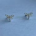 thumbnail image 2 of Howard's Stud Bud Dragonfly Silver Stud Earrings for Women, 2 of 4