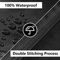 thumbnail image 2 of Seralis Outdoor Table Cover 90"x64"x28" Black Patio Furniture Set Cover Waterproof Rip-Resistant with Windproof Buckles, 2 of 10