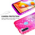 thumbnail image 5 of Case for Samsung Galaxy A11 Case with [Tempered Glass Screen Protector] SOGA Diamond Liquid Quicksand Cover Cute Girl Women Phone Case - Pink / Purple, 5 of 5