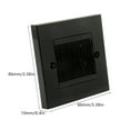 thumbnail image 3 of 86 Type Black Electrical Cover Panel Socket Brush Wall Plate Cable Pass Through Dustproof Brush, 3 of 6