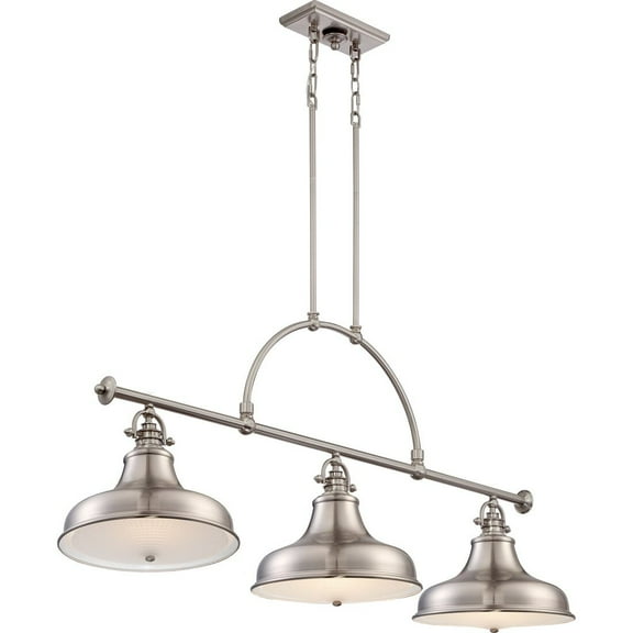 Quoizel ER353BN Emery 3-Light Island Light in Brushed Nickel