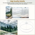 thumbnail image 4 of Lampshades 2 Pack Watercolor Mountain Rustic Vintage Forest Scene Abstract Blue Sky Pine 13"x13"x10" Light Shade for Table Lamps Floor Lamps Drum Lamp Shades Lampshade Replacement Easy Assembly, 4 of 8