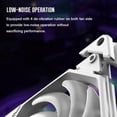 thumbnail image 1 of 5V 3Pin ARGB 4Pin PWM 12cm Hydraulic Bearing PC Case Radiator Cooler Fan (White) Sywqhk Para estrenar, 1 of 3