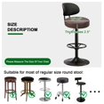 thumbnail image 2 of Stool Covers Round Set of 2, Waterproof PU Bar Stool Seat Covers 12-15 Inch with Elastic Bands,Bar Stool Chair Covers Washable Stool Cushion Slipcover, 2 of 8