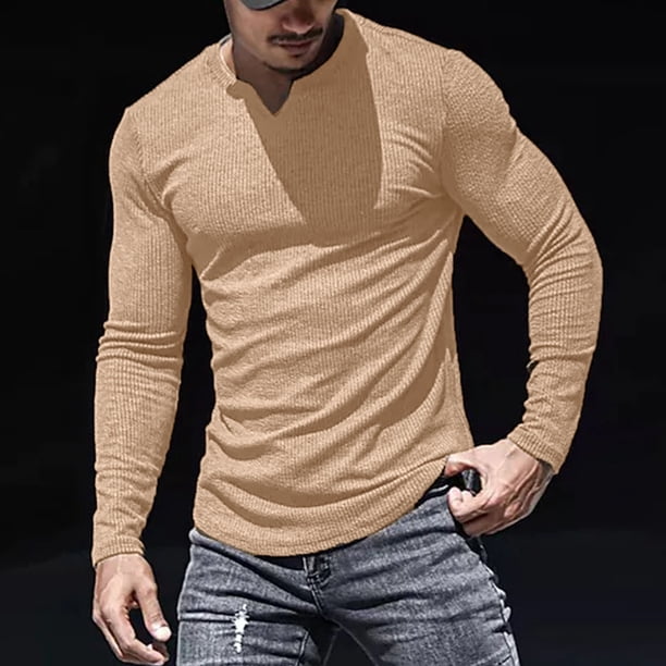 Blusa de manga larga con capucha para hombre, camisas casuales de moda, jersey de cuello alto, blusa de manga larga para hombre