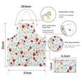 thumbnail image 7 of Pioneer Flower Floral Print Pattern Apron-Garden Aprons for Women with Pockets-Cotton Linen Waterproof Kitchen Cooking Gardening Aprons Adjustable for Kitchen,Cooking,BBQ and Salon 33x27 Inch, 7 of 7