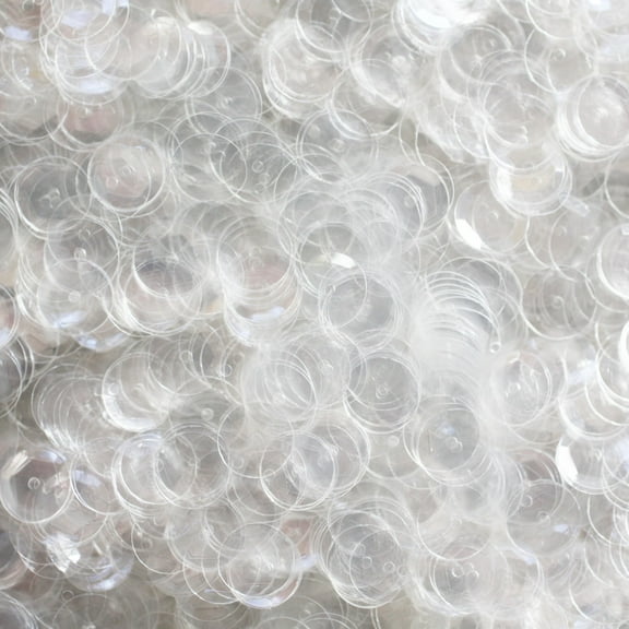 Crystal Clear Cup Sequins 8mm Transparent See-Thru Made in USA