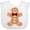 AA-White, variant on Inktastic Cute Gingerbread Man with Red Plaid Bowtie Boys or Girls Baby Bib
