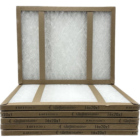 16x20x1 Air Filter Glasfloss GDS Series Disposable - Case of 6