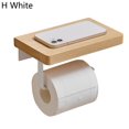 thumbnail image 1 of Bathroom Storage Rack Space-saving Wall-mounted Creative Bathroom 2-in-1 Sundries Shelf Storage Toilet Paper Holder, 1 of 4