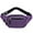 Purple, variant on WIZUTIZ Fanny Packs for Women for Men with Adjustable Strap Zipper Pockets Medium Solid Bags Water Resistant Classic Bag 1 PC Blue