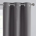 thumbnail image 6 of Serta So Dark 100% Blackout Gray Grommet Top Curtain Panel Pair, 37" x 84", 6 of 7